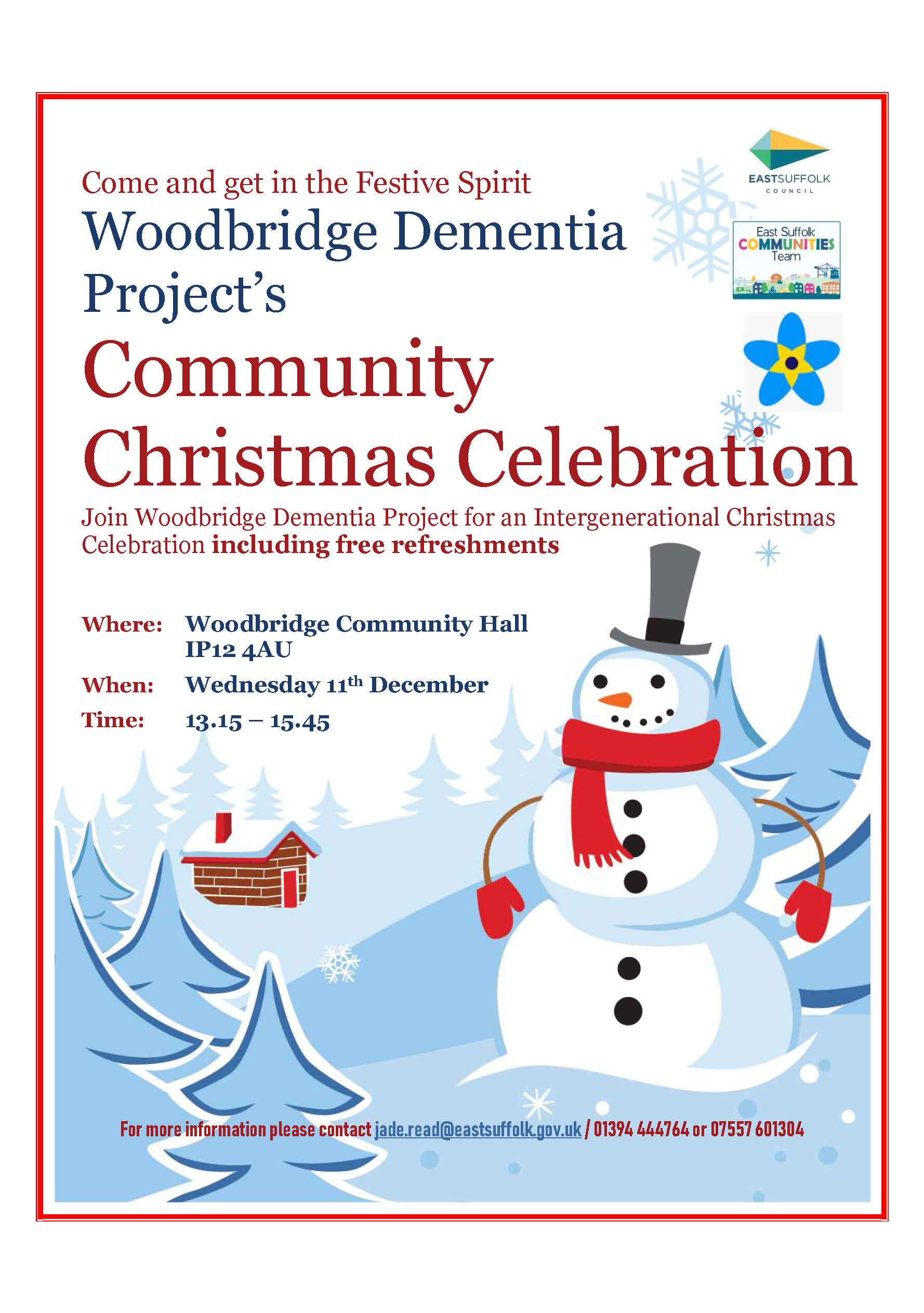 Woodbridge Dementia Project host Community Christmas Celebration