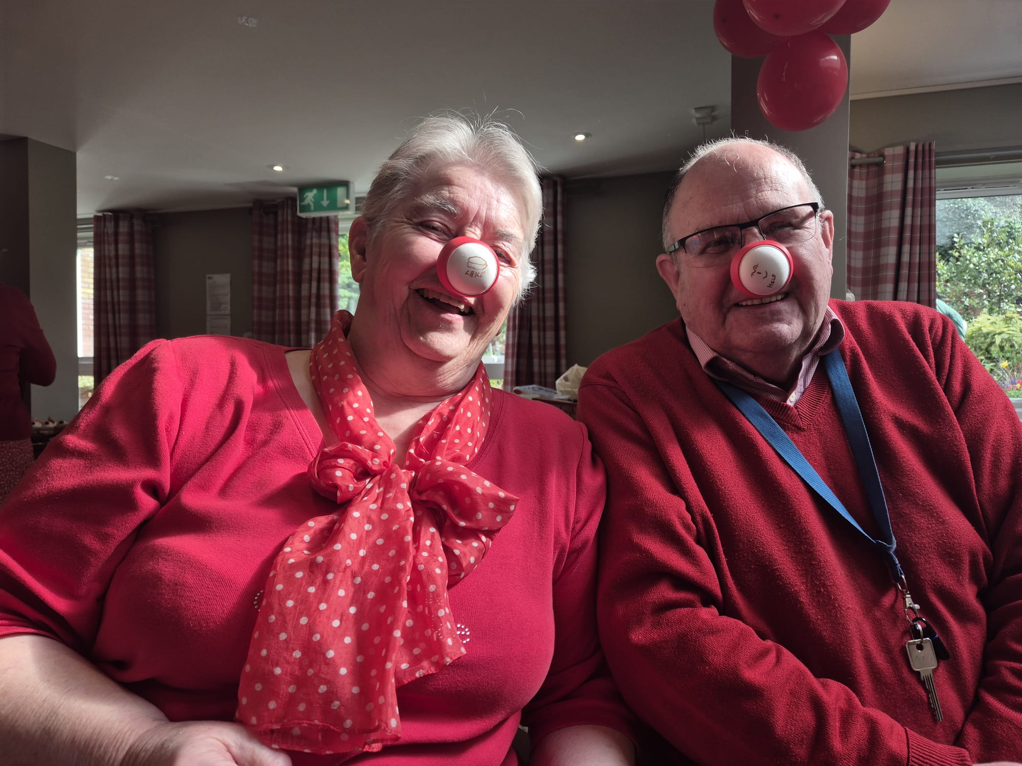 Residents have fun on Red Nose Day!